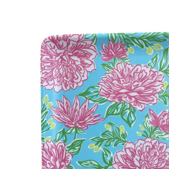 Sigrid Olsen Floral Melamine Appetizer Plates 6in Square Pop of Color 4pc NEW - Picture 10 of 16